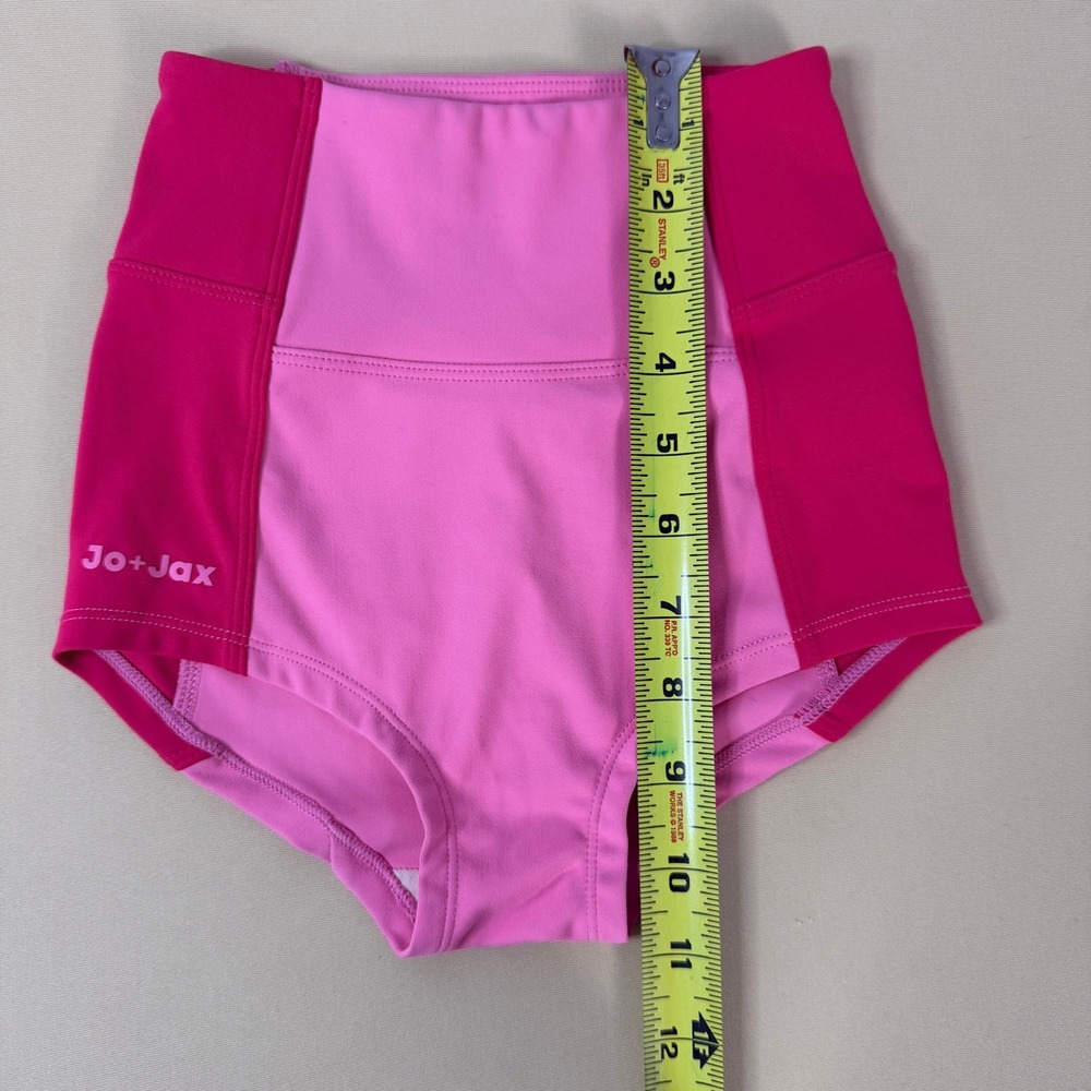 Jo+Jax Dance Briefs Kids Youth Small YS‎ Pink Colorblock High Waist Excellent - Picture 4 of 6